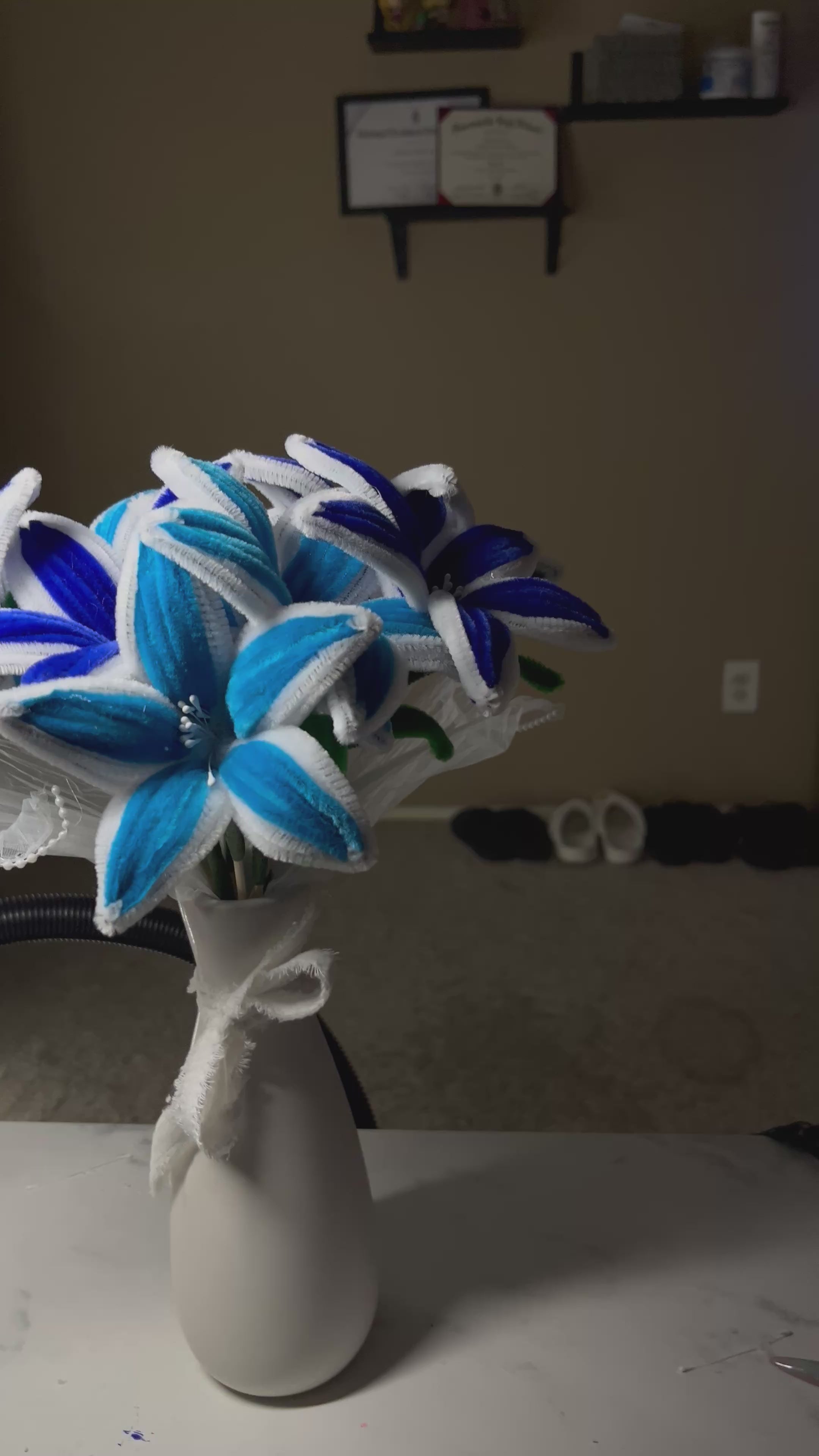 Pipe cleaner flowers🫧